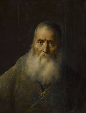 Old man in a skullcap by Jan Lievens Oil Painting