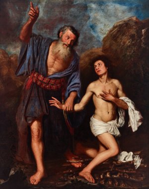 The Sacrifice of Isaac by Jan Lievens Oil Painting