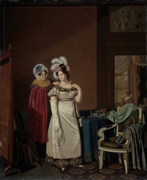 The Toilet Oil painting by Jan Lodewijk Jonxis