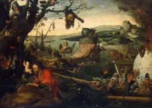 Landscape with the Legend of St Christopher by Jan Mandijn - Oil Painting Reproduction