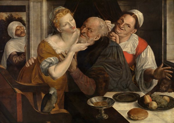 Main Product Photo of Ill-Matched Couple Painting by Jan Massijs