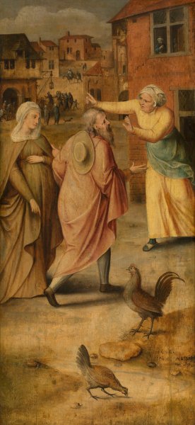 Mary and Joseph Find no Lodgings in Bethlehem by Jan Massijs Oil Painting