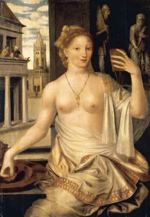 Bathsheba Observed by King David painting by Jan Massys