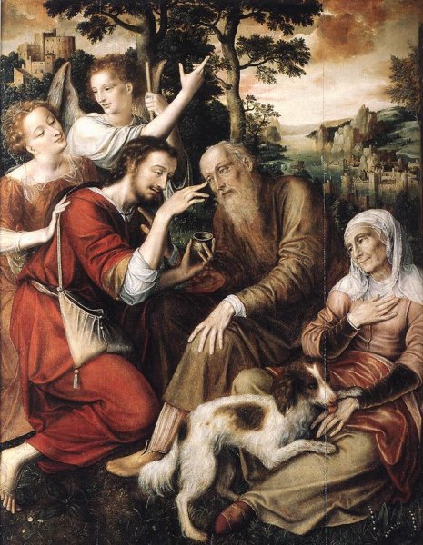 Main Product Photo of The Healing of Tobit Painting by Jan Massys