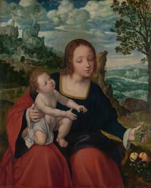 The Rest on the Flight into Egypt by Jan Massys Oil Painting