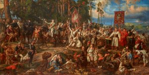 Kosciuszko at Raclawice Oil painting by Jan Matejko