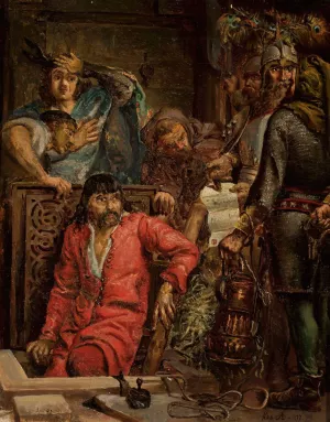 Macko Borkowic by Jan Matejko Oil Painting