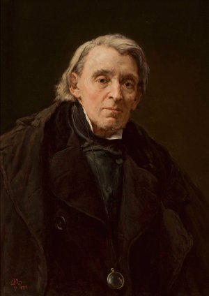 Portrait of Karol Podlewski by Jan Matejko Oil Painting