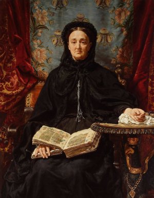 Portrait of Katarzyna Potocka nee Branicka by Jan Matejko Oil Painting