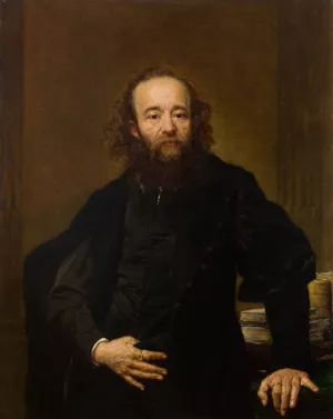 Portrait of Leonard Serafinski by Jan Matejko Oil Painting