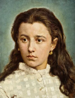 Portrait of Maria Levittoux by Jan Matejko Oil Painting