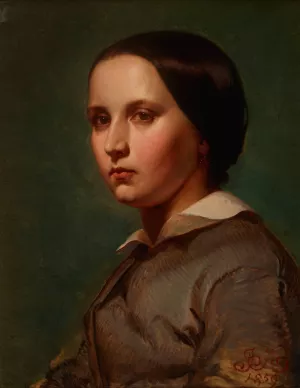 Portrait of Maria Matejko by Jan Matejko Oil Painting