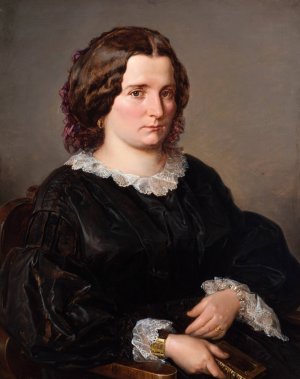 Portrait of Maria Maurizio by Jan Matejko Oil Painting