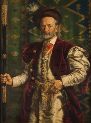 Portrait of Mikolaj Zyblikiewicz by Jan Matejko Oil Painting