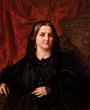 Portrait of PauIIna Giebultowska Oil painting by Jan Matejko