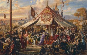 Power of Commonwealth at its Zenith, from the series “History of Civilization in Poland” by Jan Matejko Oil Painting