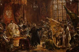 Shuysky Tsars at the Seym of Warsaw by Jan Matejko Oil Painting