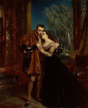 Sigismund Augustus with Barbara at the Radziwill court in Vilnius by Jan Matejko Oil Painting