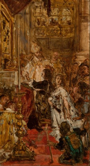 Sluby Jana Kazimierza by Jan Matejko Oil Painting