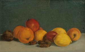 Still IIfe with fruits by Jan Matejko Oil Painting