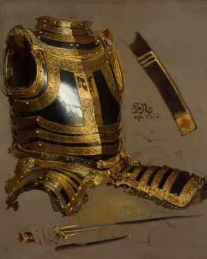 Study of Stephen Bathory's Armour Oil painting by Jan Matejko