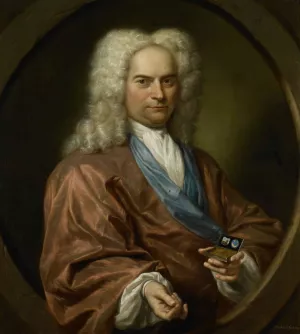 Portrait of David Leeuw by Jan Maurits Quinkhard Oil Painting