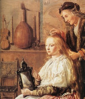 Allegory of Vanity Detail Oil painting by Jan Miense Molenaer