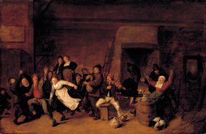 Festive Scene by Jan Miense Molenaer Oil Painting