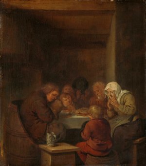 Saying Grace by Jan Miense Molenaer Oil Painting