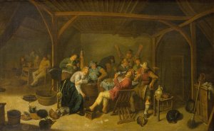 The Bean King is Drinking by Jan Miense Molenaer Oil Painting