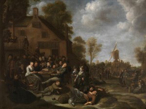 Village Feast by Jan Miense Molenaer Oil Painting