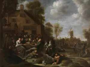 Village Feast by Jan Miense Molenaer Oil Painting