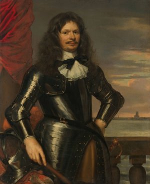 Johan van Beaumont. Colonel in the Holland guards and commander of Den Briel by Jan Mijtens Oil Painting