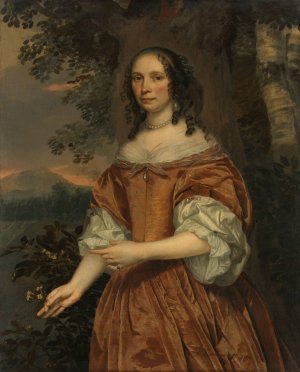 Maria de Witte Francoisdr by Jan Mijtens Oil Painting