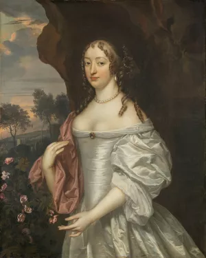 Portrait of Jacoba van Orliens, Wife of Jacob de Witte of Haamstede Oil painting by Jan Mijtens