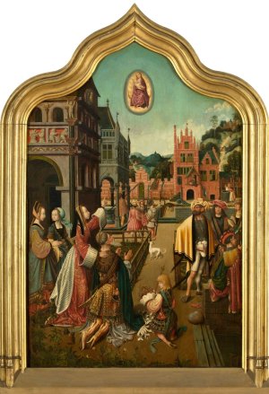 The Tiburtine Sibyl by Jan Mostaert Oil Painting