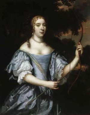 Portrait of a Young Lady as Diana painting by Jan Mytens