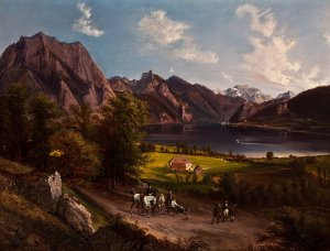 Tyrolean by Jan Nepomucen Glowacki Oil Painting