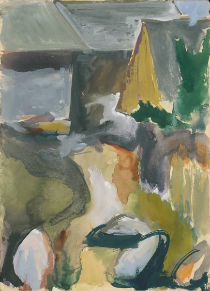 Main Product Photo of Cottages  Painting by Jan Novak