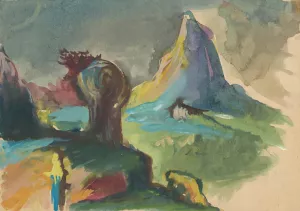 Fairytale Landscape by Jan Novak Oil Painting