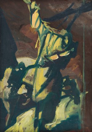 Sketch for a Composition by Jan Novak Oil Painting