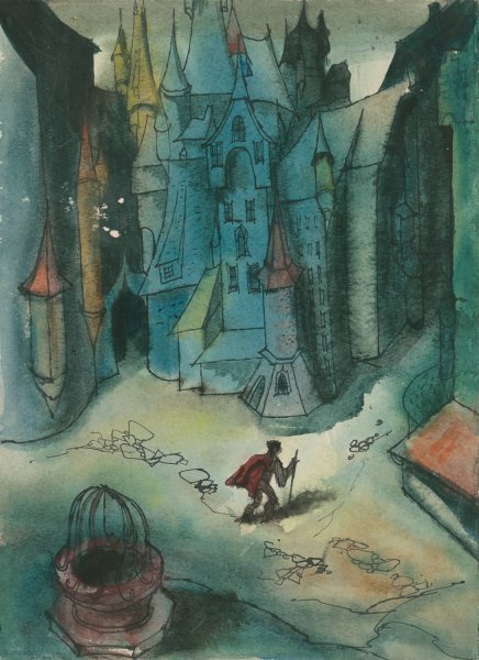 Main Product Photo of Study for a Slovak Fairytale II Painting by Jan Novak