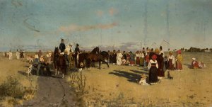 In the field by Jan Owidzki Oil Painting