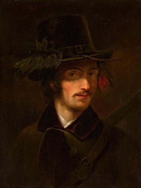 Self-portrait  by Jan Piotr Luczynski - Hand-Painted Oil Painting Reproduction