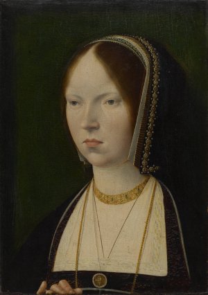 A Woman, traditionally identified as Isabela la Catolica of Castile by Jan Provost Oil Painting