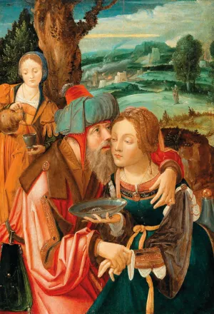 Lot and his Daughters by Jan Provost Oil Painting