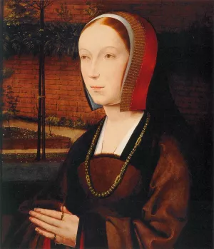 Portrait of a Female Donor painting by Jan Provost