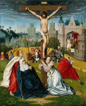 The Crucifixion by Jan Provost Oil Painting