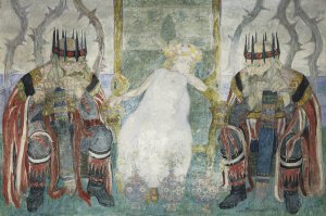 Enchanted girl by Jan Rembowski Oil Painting