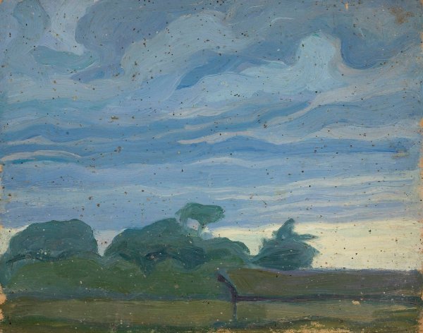 Landscape by Jan Rembowski - Hand-Painted Oil Painting Reproduction